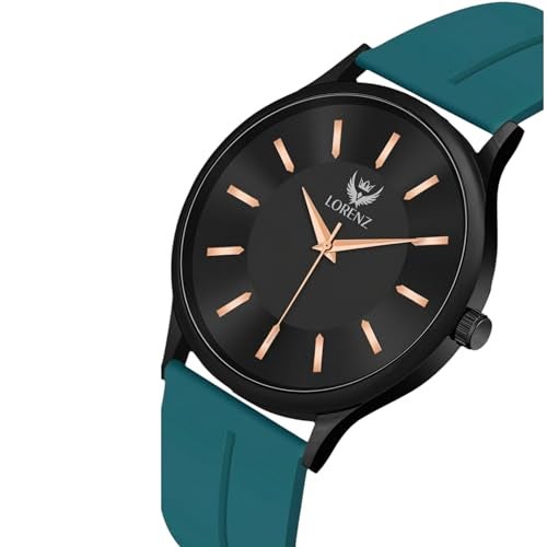 LORENZ Slim Case Analog Watch with Blue Magnetic Lock Strap|Watch for Men & Women| MK-4062R - Image 3