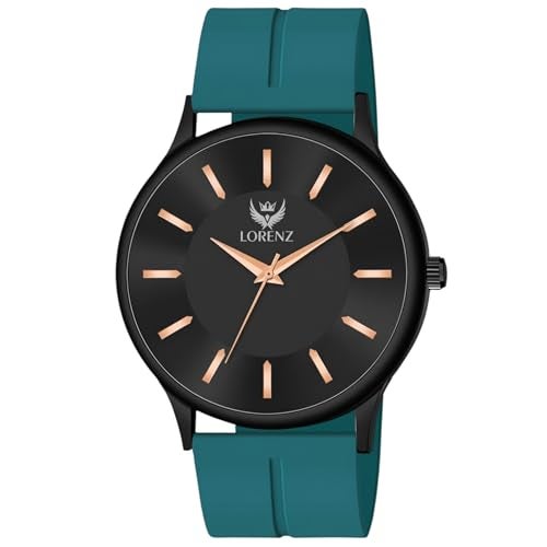 LORENZ Slim Case Analog Watch with Blue Magnetic Lock Strap|Watch for Men & Women| MK-4062R - Image 5