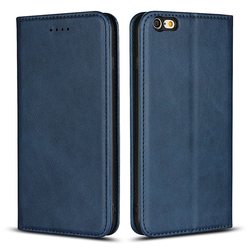 iCoverCase iPhone 66s Wallet Case with Card Holder PU Leather Magnetic Case Kickstand Feature Shockproof Protective Flip Cover Case for iPhone 66s  Blue