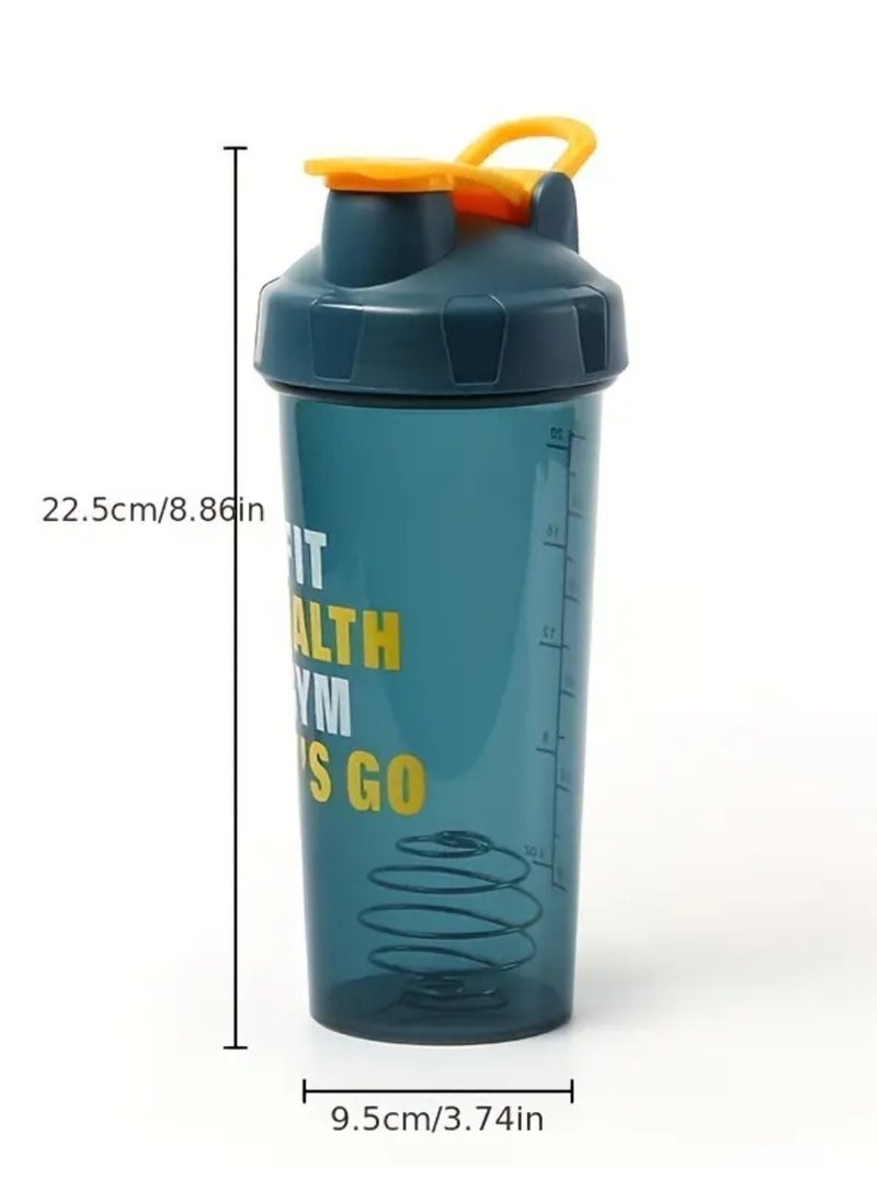 VIO 20 Oz Protein Shaker Drinks Cup 100% Leak Proof Water Bottle with Stainless Steel Supplement Protein Stirring Ball and Flip Top Lid for Fitness Exercise Yoga Sports Gym Men Women  - Image 4
