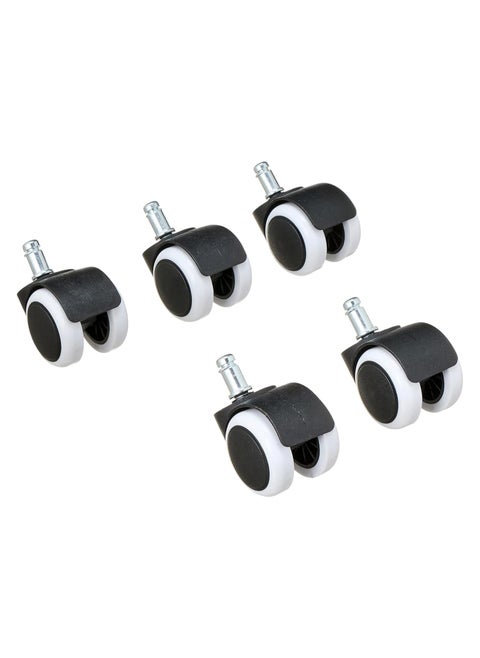 5-Piece Swivel Chair Casters for Soft Floors