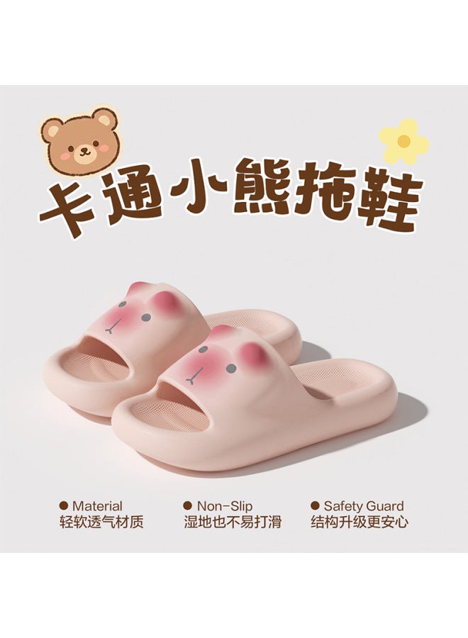 Little Bear Children's Slippers, Girl's Indoor Home Wear, Cloud-like Sensation Slide, Anti-slip, Parent-child, Cute Summer Sandals For Girls