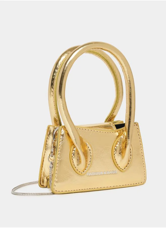 Styli Metallic Design Handbag