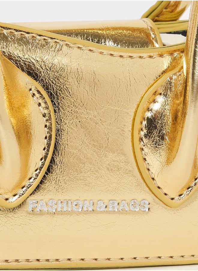 Take Two Metallic Design Handbag  - Image 2