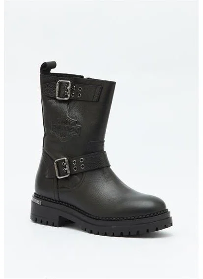 HARLEY DAVIDSON Uptown Women's Black Leather Boots