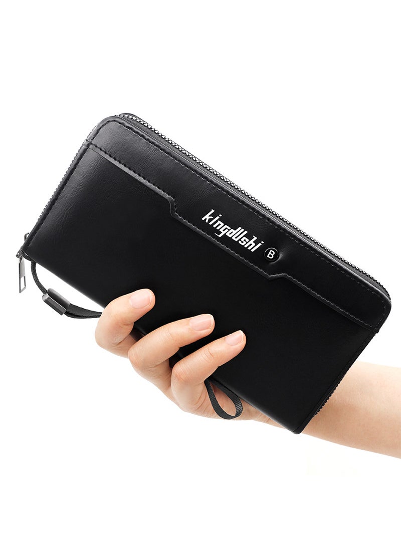 Kingdushi - Men's Large Capacity Long Wallet Handbag 20*10*3CM - Image 1