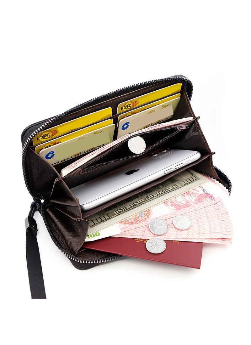 Kingdushi - Men's Large Capacity Long Wallet Handbag 20*10*3CM - Image 1