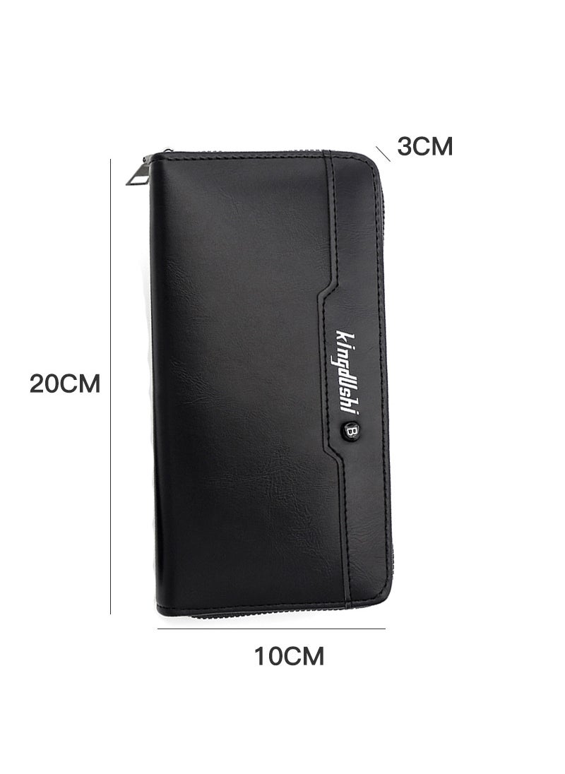 Kingdushi - Men's Large Capacity Long Wallet Handbag 20*10*3CM - Image 1
