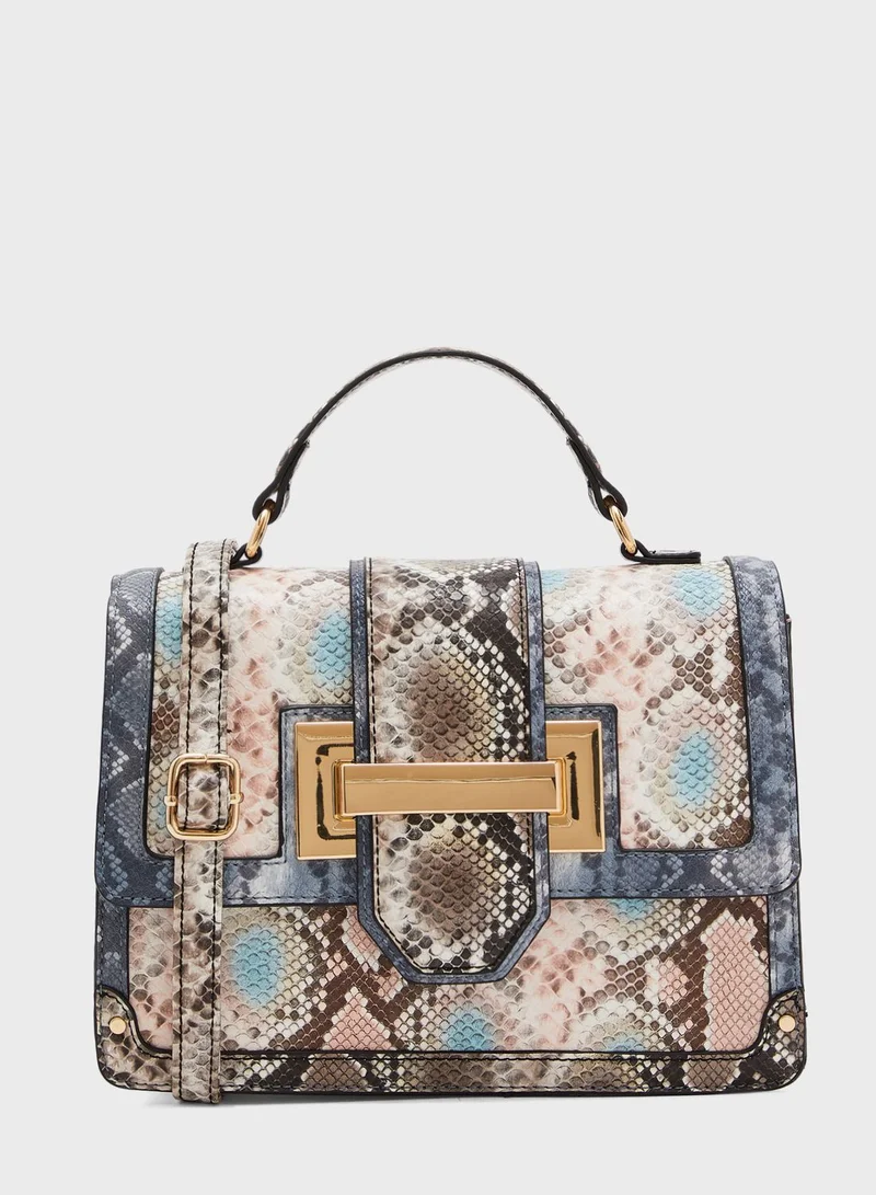 CALL IT SPRING Starlitt Belted Flap Over Crossbody