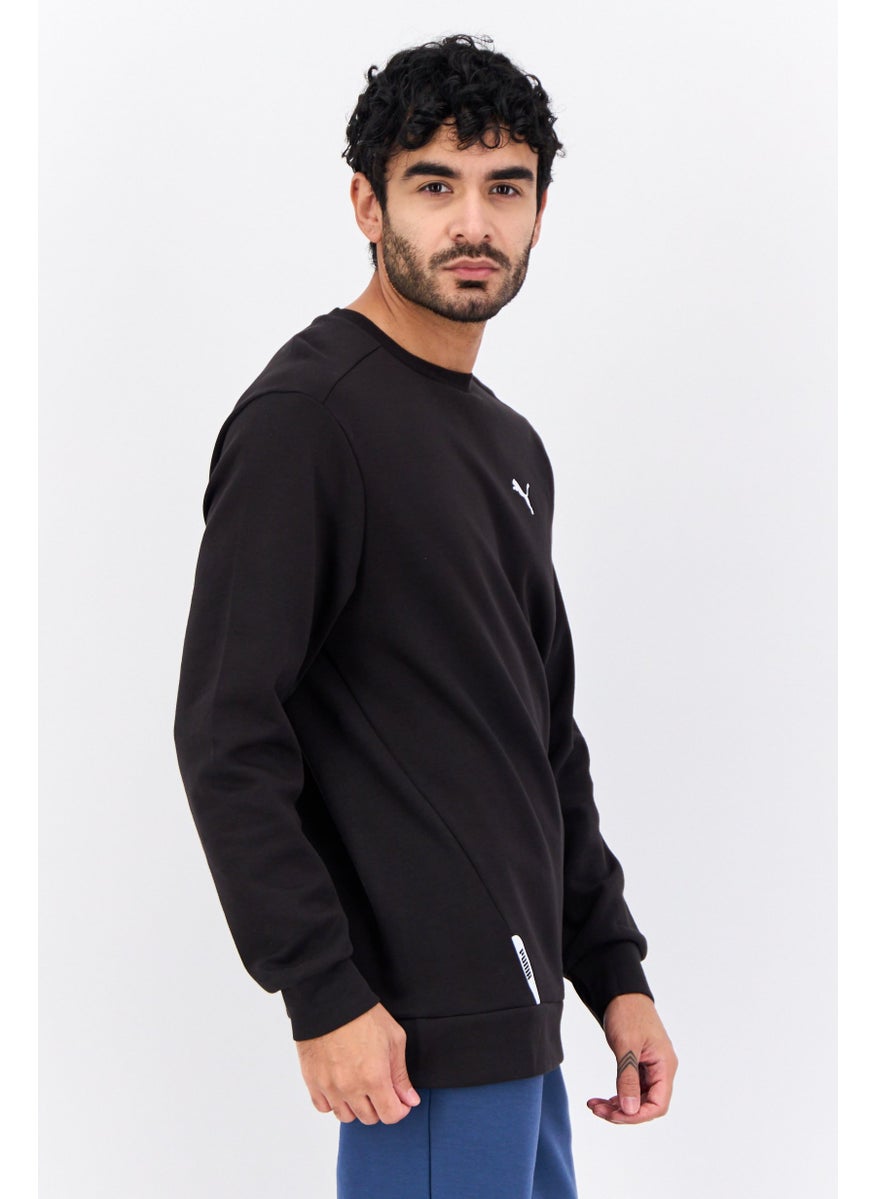 PUMA Men Sportswear Fit Brand Logo Outdoor Sweatshirts, Black  - Image 2