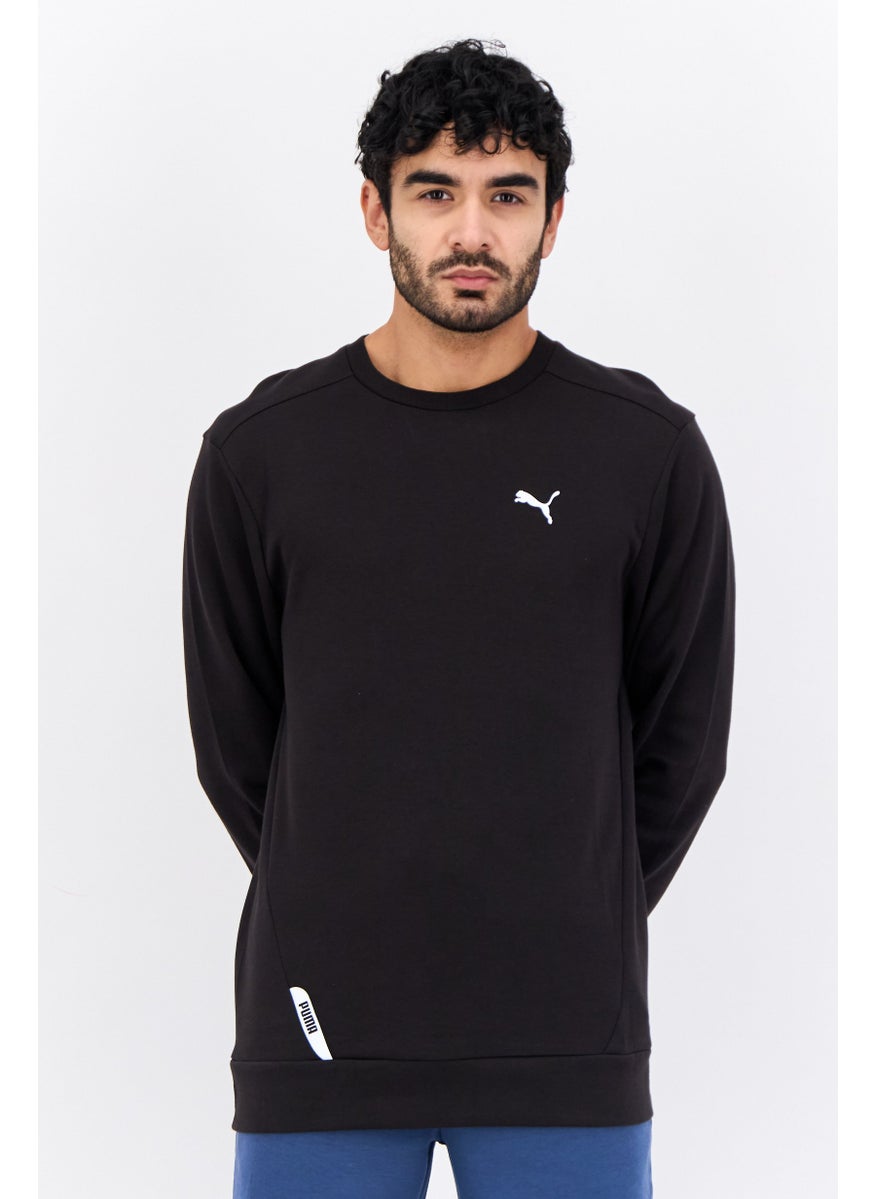 PUMA Men Sportswear Fit Brand Logo Outdoor Sweatshirts, Black  - Image 1