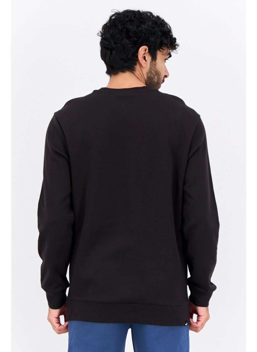 PUMA Men Sportswear Fit Brand Logo Outdoor Sweatshirts, Black  - Image 3
