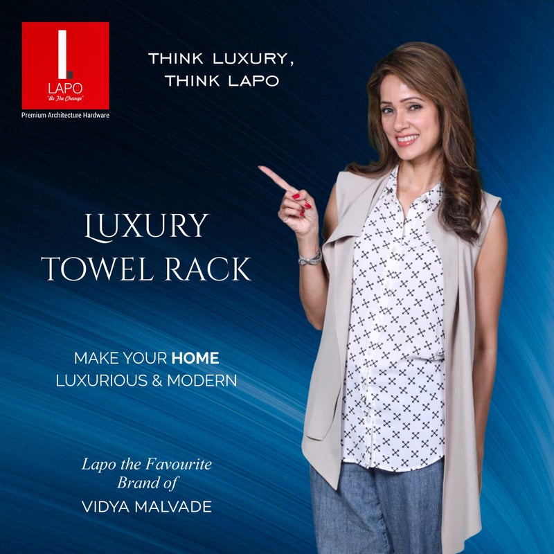 LAPO Stainless Steel 304 Grade 24 Inch Towel Rack for Bathroom | Towel Hanger | Towel Stand | Towel Rod | Bathroom Accessories-Chrome Finish - Image 2