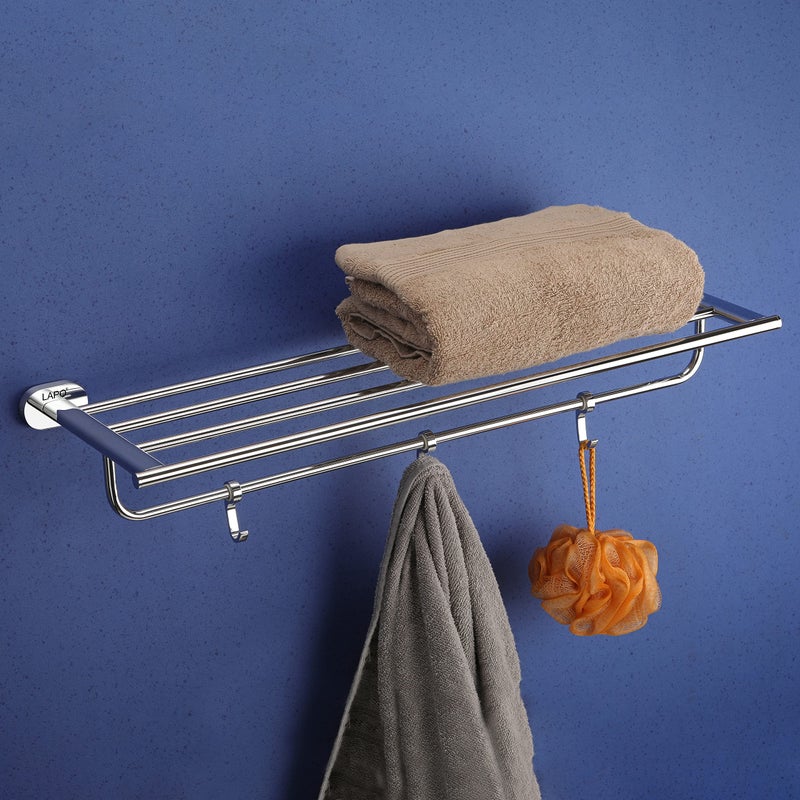 LAPO Stainless Steel 304 Grade 24 Inch Towel Rack for Bathroom | Towel Hanger | Towel Stand | Towel Rod | Bathroom Accessories-Chrome Finish - Image 1