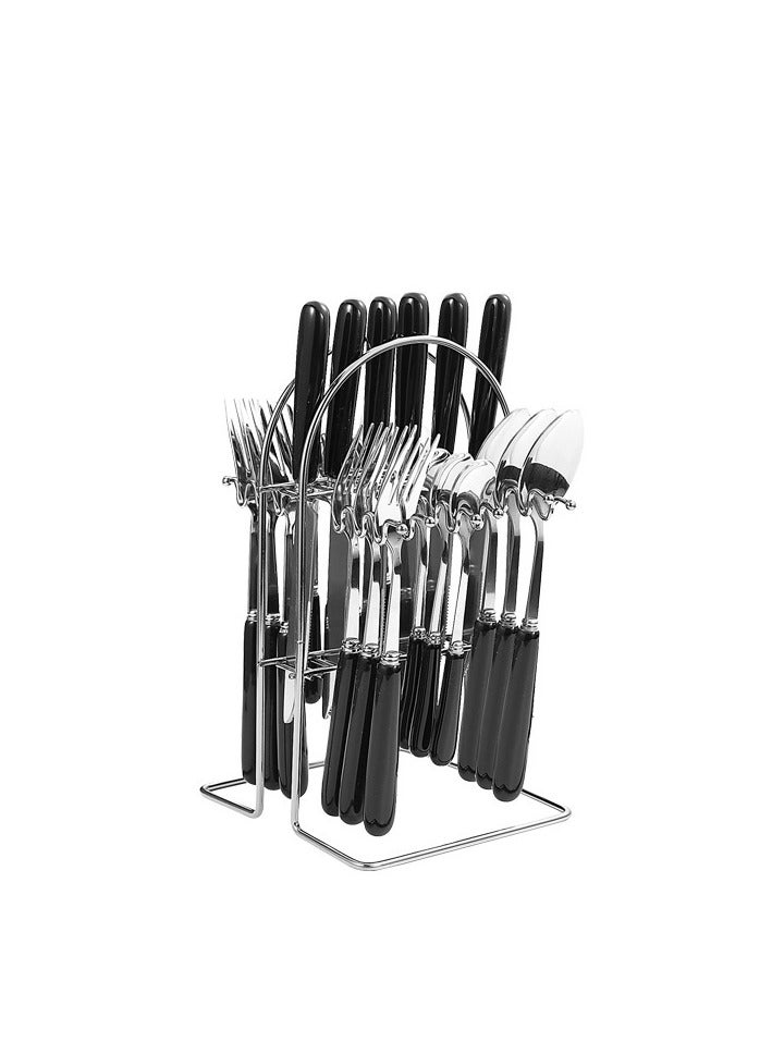 KUYING Stainless Steel Tableware Set Of 24 Pieces Western Knife Fork Spoon Set  - Image 1
