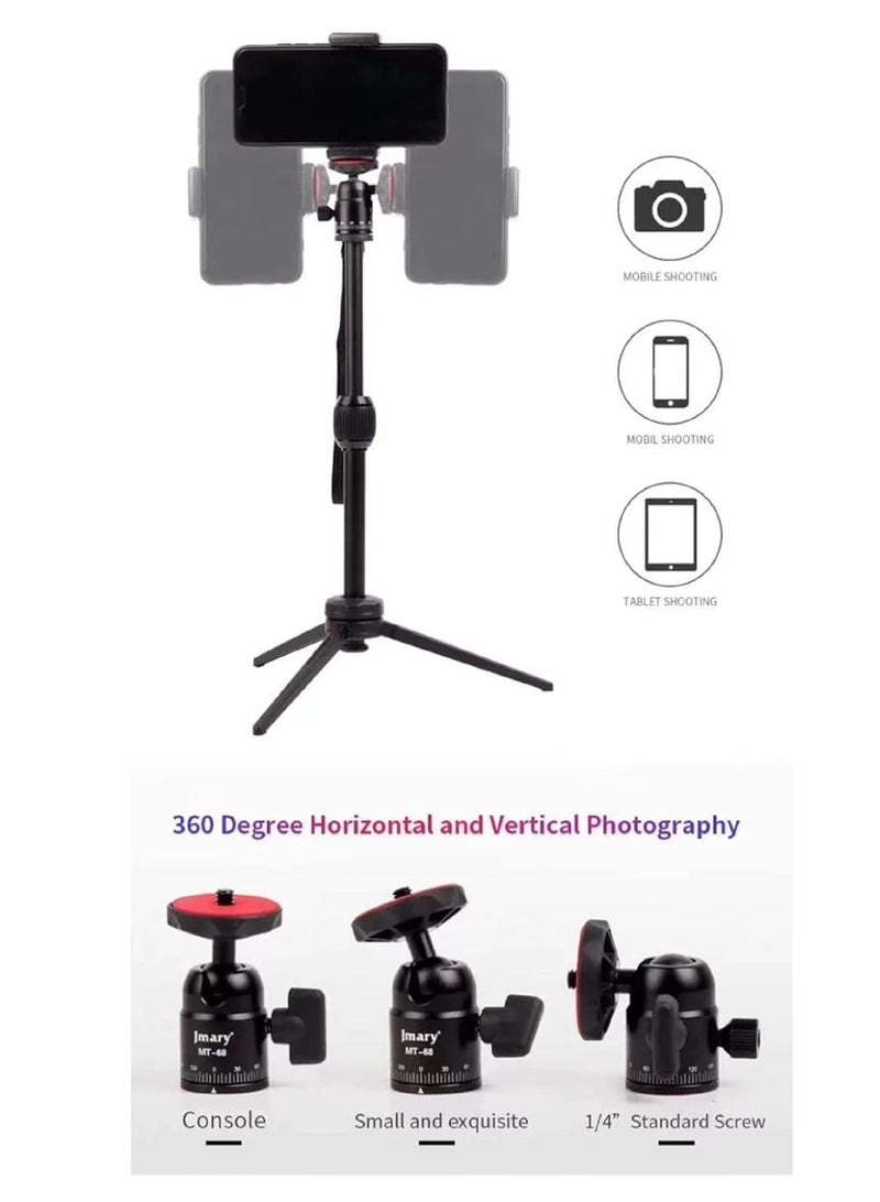 Jmary JMARY MT-68 Table-Top Extendable Foldable Tripod Stand for Mobile Phones and DSLR & Digital Cameras  - Image 2