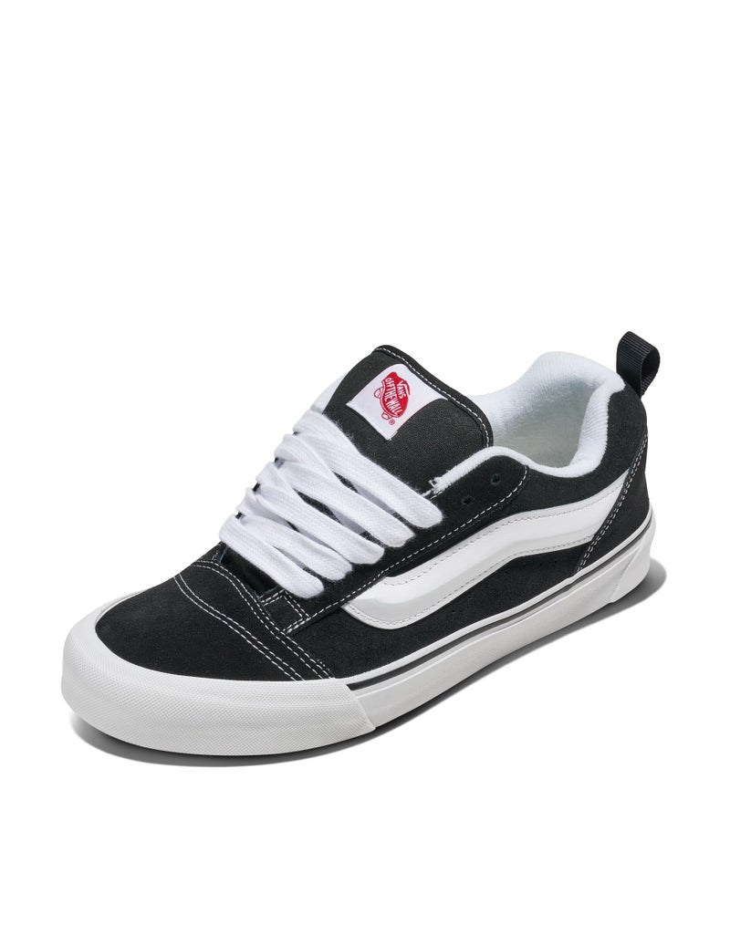 Vans Unisex Knu Skool Shoe | '90s Retro Puffy Low-Top Fashion Sneakers for Men & Women, Black/True White, 9.5/11 - Image 1