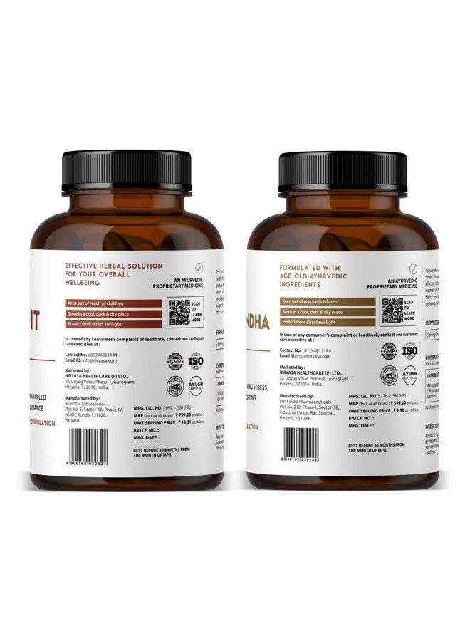 Nirvasa Shilajit Capsules (800 mg) Purest Shilajit - 60 Capsules (Shilajit + Ashvagandha, Combo) - Image 2