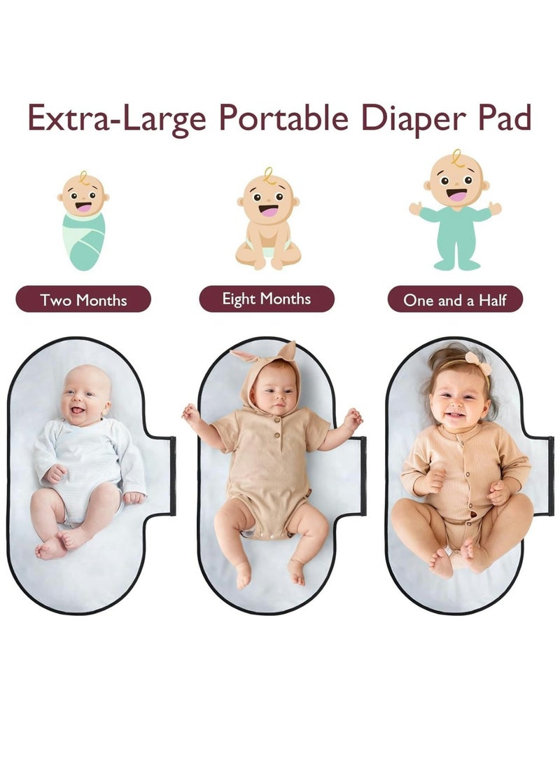 Momcozy 2-in-1 Diaper Changing Pad - Extra-Large Portable Diaper Pad Waterproof and Foldable for Newborns to Toddlers - Also Used As Adjustable Shoulder Bag with Wipes Pocket  - Image 2