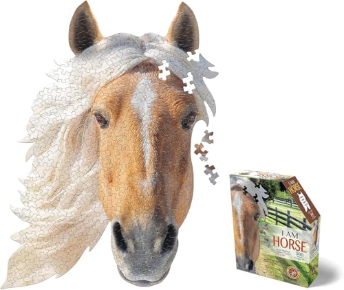 Madd Capp Puzzles I AM Horse 300 pieces Animal Shaped Jigsaw Puzzle - Image 1