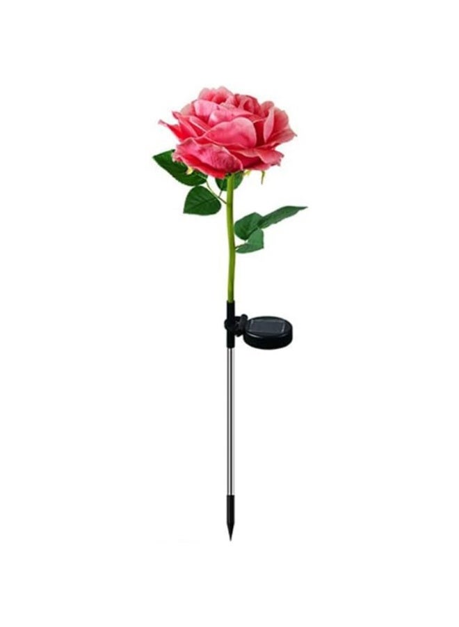 Solar Rose Flower Garden Lights, Outdoor Waterproof 8 Color Changing LED, Auto On/Off, 2 Pack - Image 1