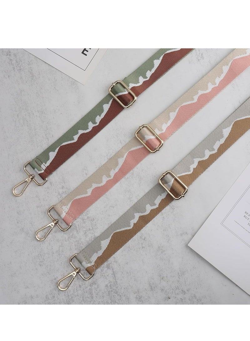 SYOSI Purse Strap Replacement Crossbody Handbag Strap Adjustable Wide Guitar Strap for Purses Shoulder Canvas Bag, 3 Pack - Image 3