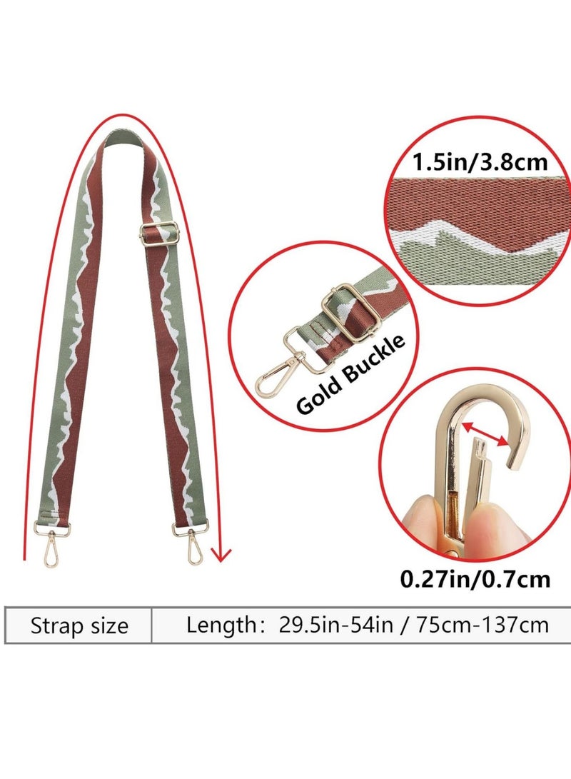 SYOSI Purse Strap Replacement Crossbody Handbag Strap Adjustable Wide Guitar Strap for Purses Shoulder Canvas Bag, 3 Pack - Image 5