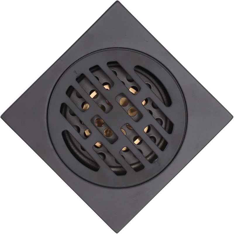 Black Stainless Steel Square Floor Drain Fast Draining Odor Resistant Grate For Garages - Image 4