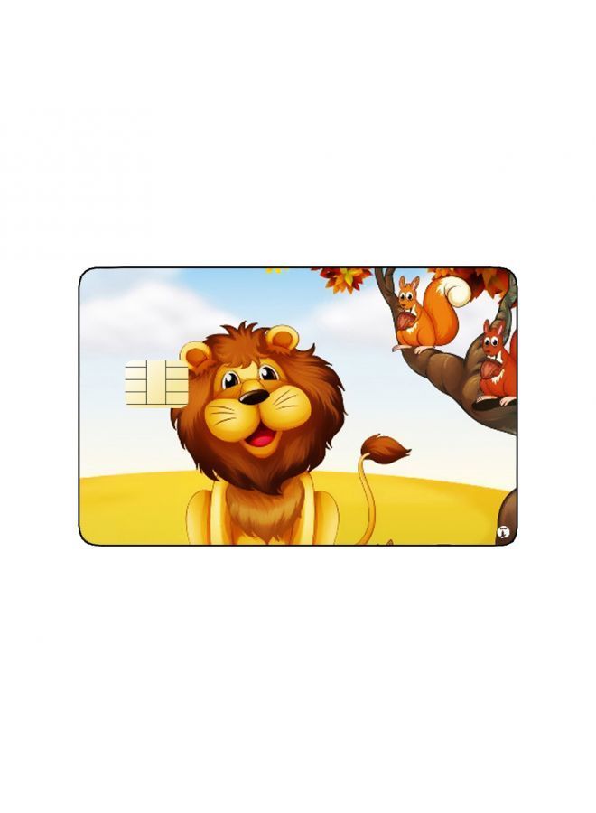 RKN PRINTED BANK CARD STICKER Cute Wild Animals Drawing - Image 2