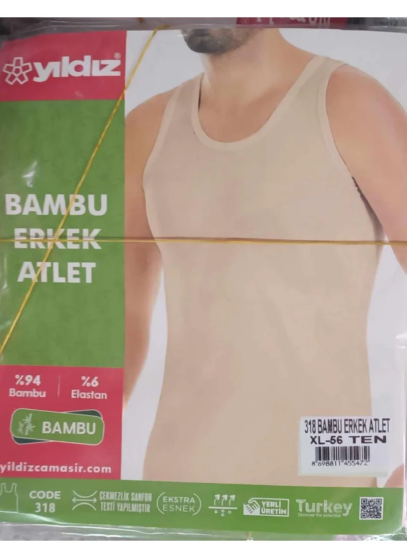 Yıldız Men's Bamboo Lycra Suspender Undershirt 315/318 - 6 Pieces