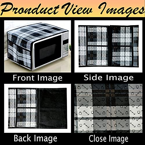 KANUSHI Industries® Microwave/Oven Top Cover with 4 Utility Pockets (VAR1-MICRO-NW-NEW-01-TOP) - Image 3