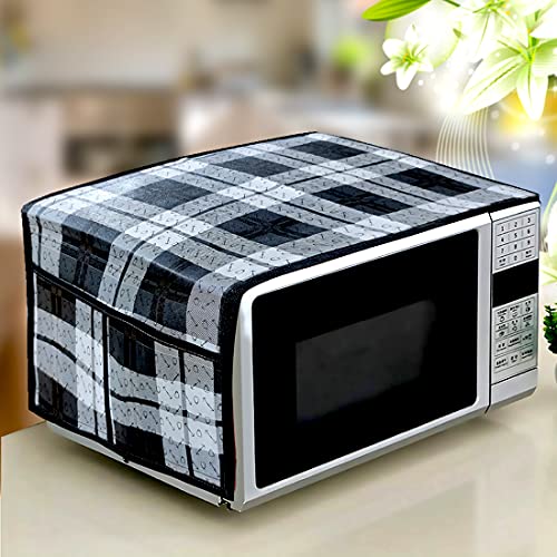 KANUSHI Industries® Microwave/Oven Top Cover with 4 Utility Pockets (VAR1-MICRO-NW-NEW-01-TOP) - Image 1