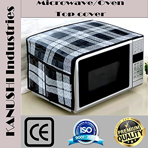 KANUSHI Industries® Microwave/Oven Top Cover with 4 Utility Pockets (VAR1-MICRO-NW-NEW-01-TOP) - Image 4