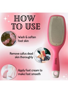 Generic Plastic Leg, heel and Foot Scrubber and Natural Pumice Stone combo for Dead Skin |Callus Remover | Pedicure special Tool  - Image 4