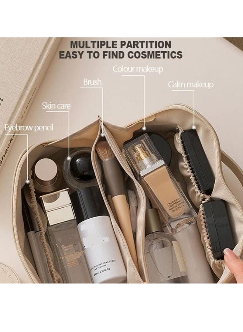 Excefore Large Capacity Travel Cosmetic Bag, Makeup Bag Travel Cosmetic Bag, Travel Cosmetic Bags for Women, Cosmetic Travel Bags - Image 3