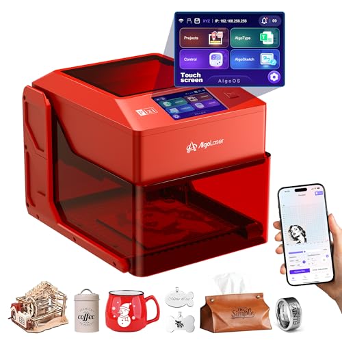 AlgoLaser 3W Smart Laser Engraver Machine, Class 1 Portable Laser Engraving Machine with Built-in AlgoOS System, No PC Needed, Laser Engraving for Wood, Acrylic, Leather. - Image 1