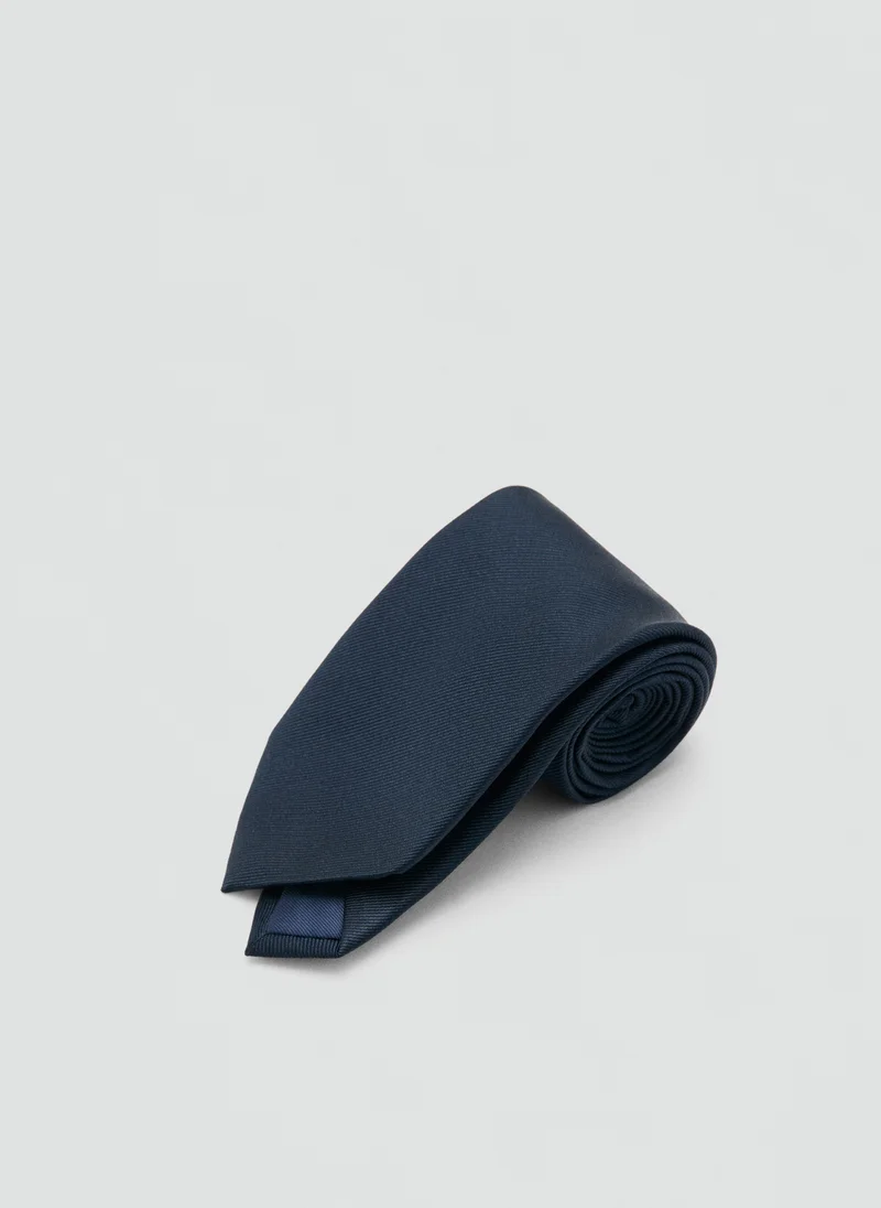 Mango Man  Plain silk tie for Men | Best Price UAE