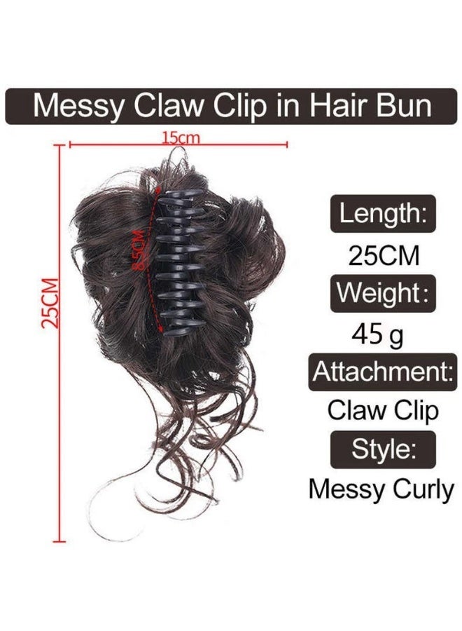 ORiTi Flower bud ball head girl natural fluffy long beard hair bun ponytail hair increase wig - Image 3