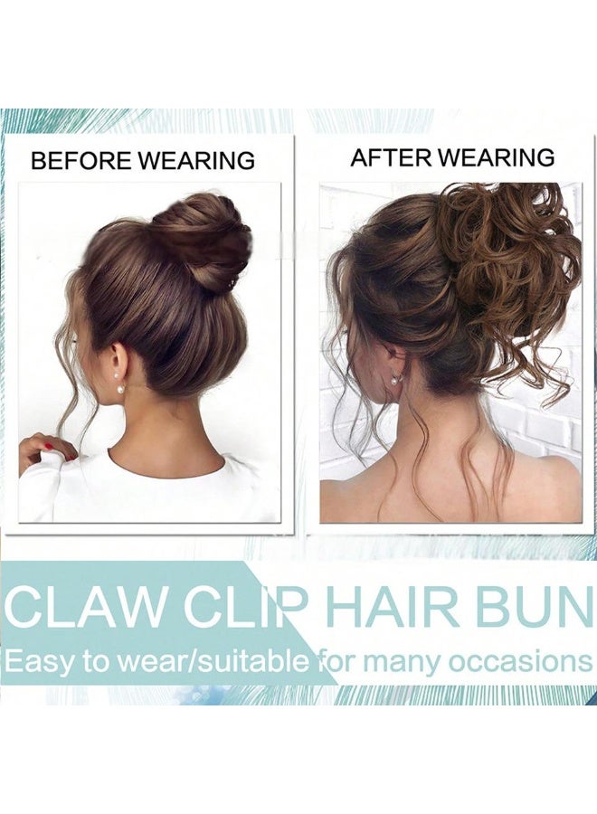 ORiTi Flower bud ball head girl natural fluffy long beard hair bun ponytail hair increase wig - Image 2