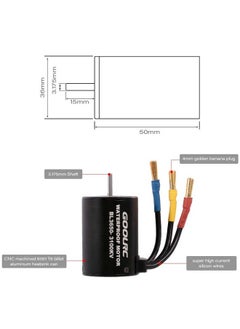 GoolRC Waterproof Bl3650 3100Kv Brushless Motor With 60A Esc For 1/10 Rc Car Off Road Truck  - Image 5