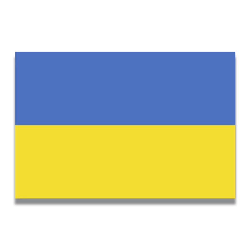 Ukraine Ukranian Flag Car Magnet Decal - 4 x 6 Heavy Duty for Car Truck SUV