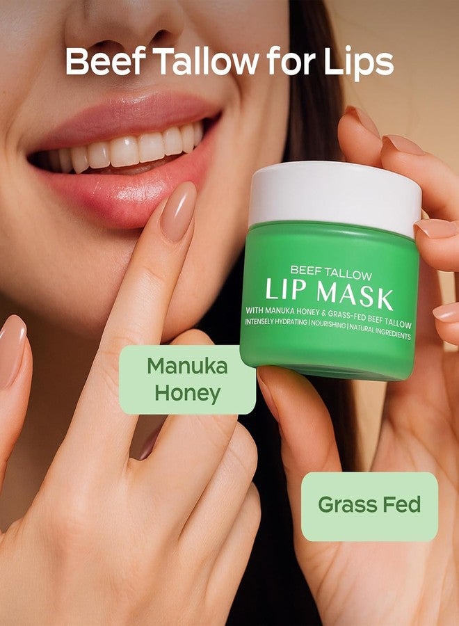 Body Restore Beef Tallow Lip Mask – Fathers Day Gift for Dad from Daughter Son Wife, Bergamot Overnight Hydrating Lip Treatment, Birthday Gifts for Men, Self Care Spa Gifts - Image 3
