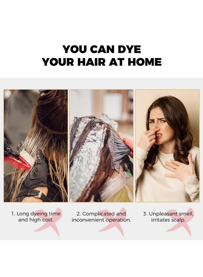 MEIDU Black Hair Dye Shampoo 3 in 1 for Grey Hair Coverage, Hair Dye Shampoo for Women Men, Herbal Ingredients 350ml - Image 5