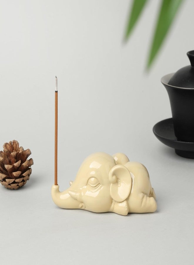 Cacukap Cute Elephant Incense Burner, Incense Holder for Sticks, Elephant Theme Incense Tray, Adorable Home Decoration, Unique Gifts Idea for Elephant Lover - Image 3