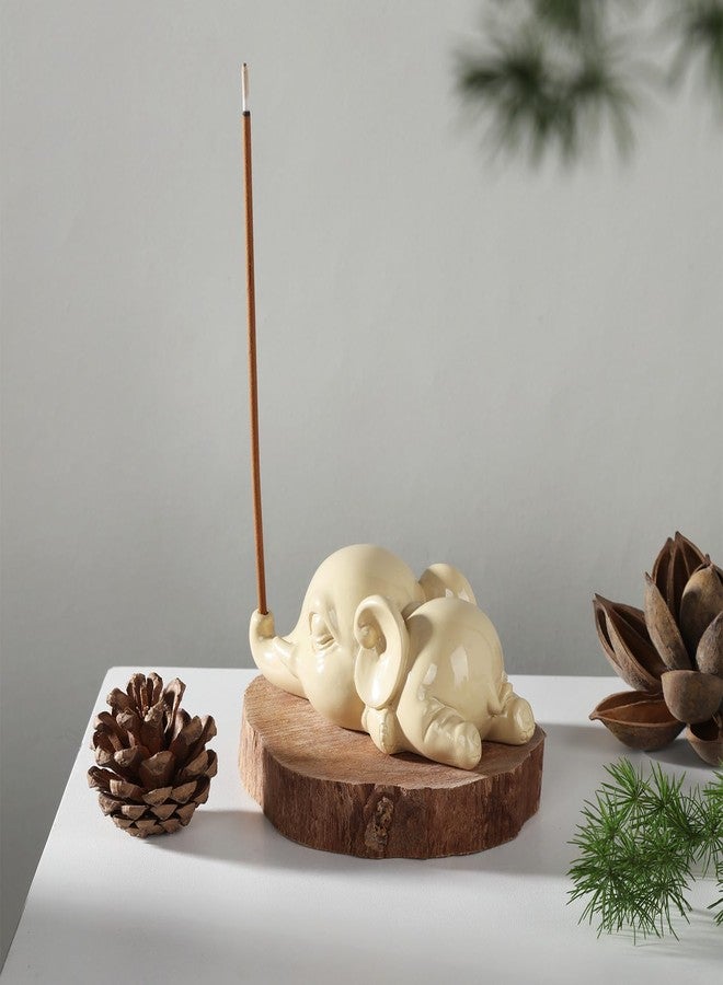 Cacukap Cute Elephant Incense Burner, Incense Holder for Sticks, Elephant Theme Incense Tray, Adorable Home Decoration, Unique Gifts Idea for Elephant Lover - Image 4