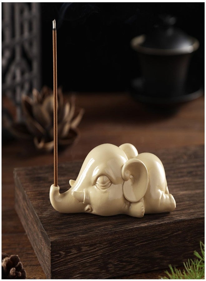 Cacukap Cute Elephant Incense Burner, Incense Holder for Sticks, Elephant Theme Incense Tray, Adorable Home Decoration, Unique Gifts Idea for Elephant Lover - Image 2