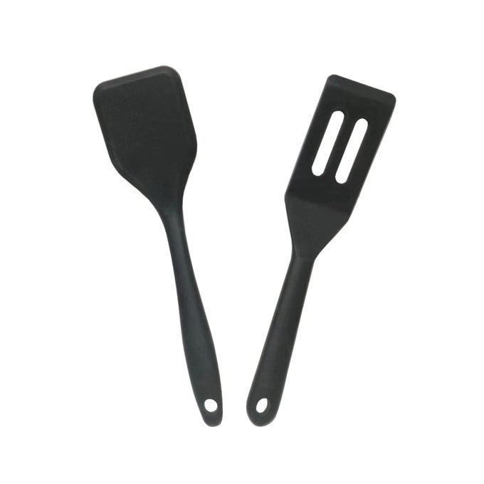 MINI SMALL SPATULA 2 PIECES FLEXIBLE NONSTICK BROWNIE SILICONE TINY SPATULA
