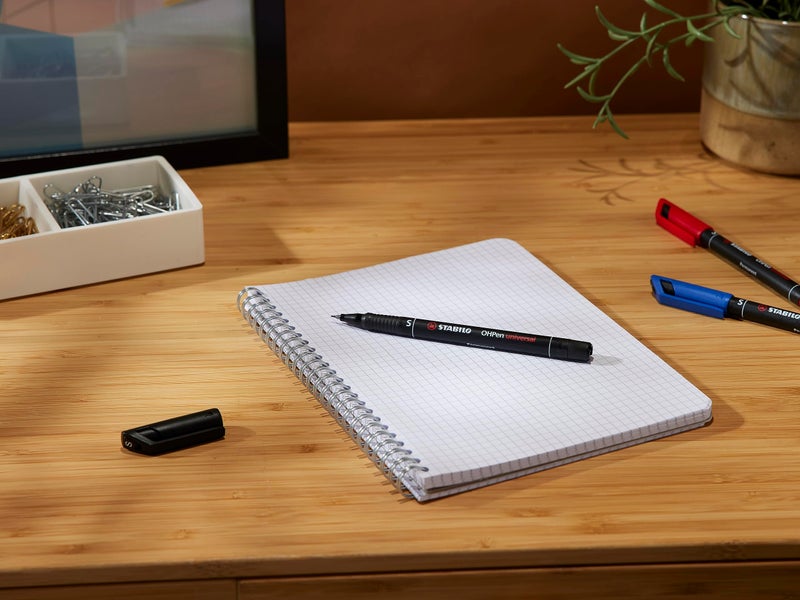 STABILO OHP Pen OHP Pen Permanent - Superfine - Wallet of 4 - Assorted Colors - Image 2