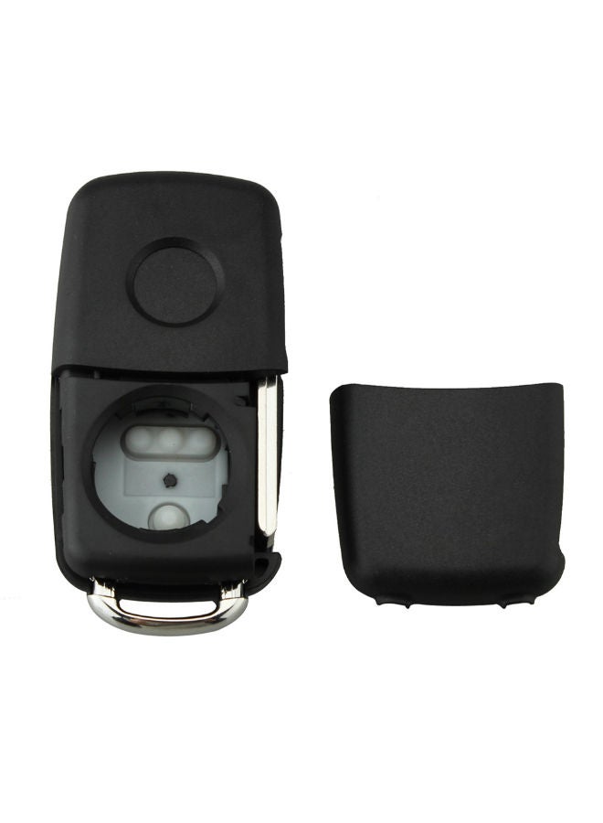 NIBEMINENT Folding Flip Key Shell Case For VW Polo Golf MK6 Touareg - Image 3