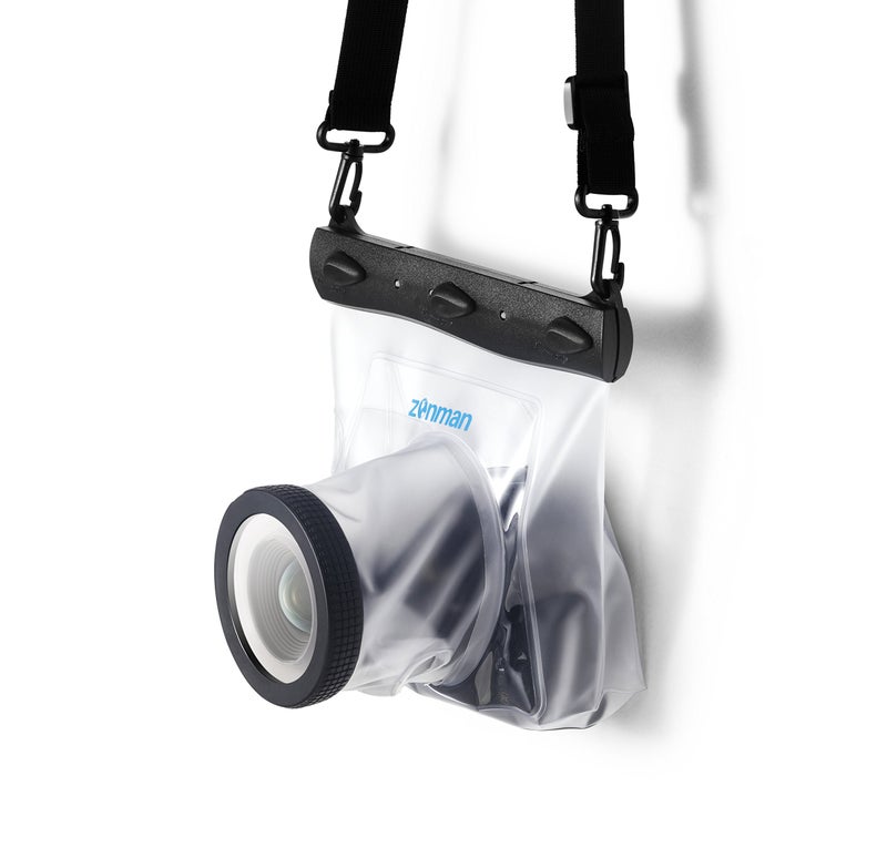 Zonman DSLR Camera Univeral Waterproof Underwater Housing Case Pouch Bag for Canon Nikon Sony Pentax Brand Digital SLR Cameras (Transparent) - Image 4